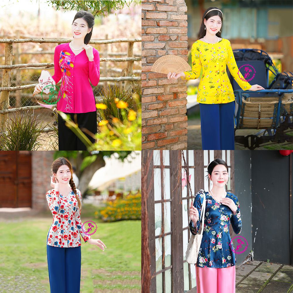 áo bà ba hoa đẹp