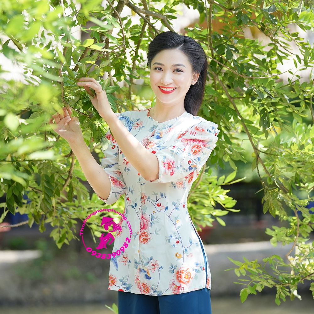 áo bà ba hoa nữ