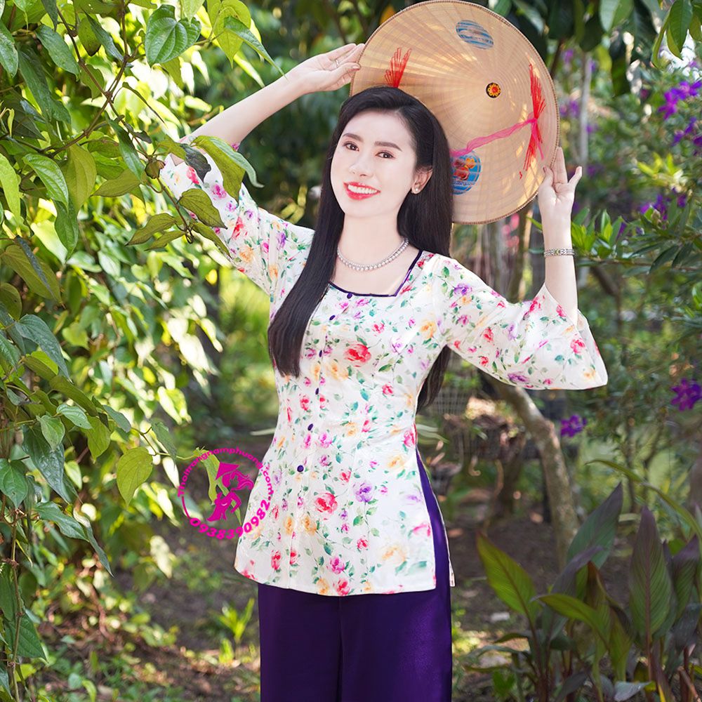 áo bà ba hoa nhí nữ