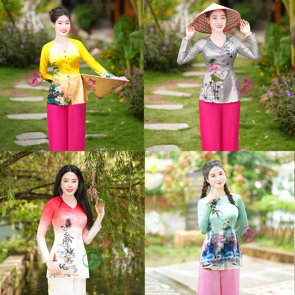 ao ba ba hoa sen