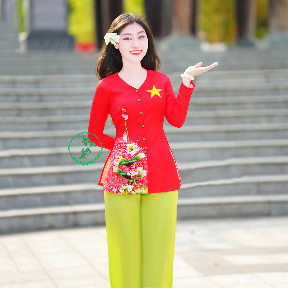 áo bà ba màu đỏ