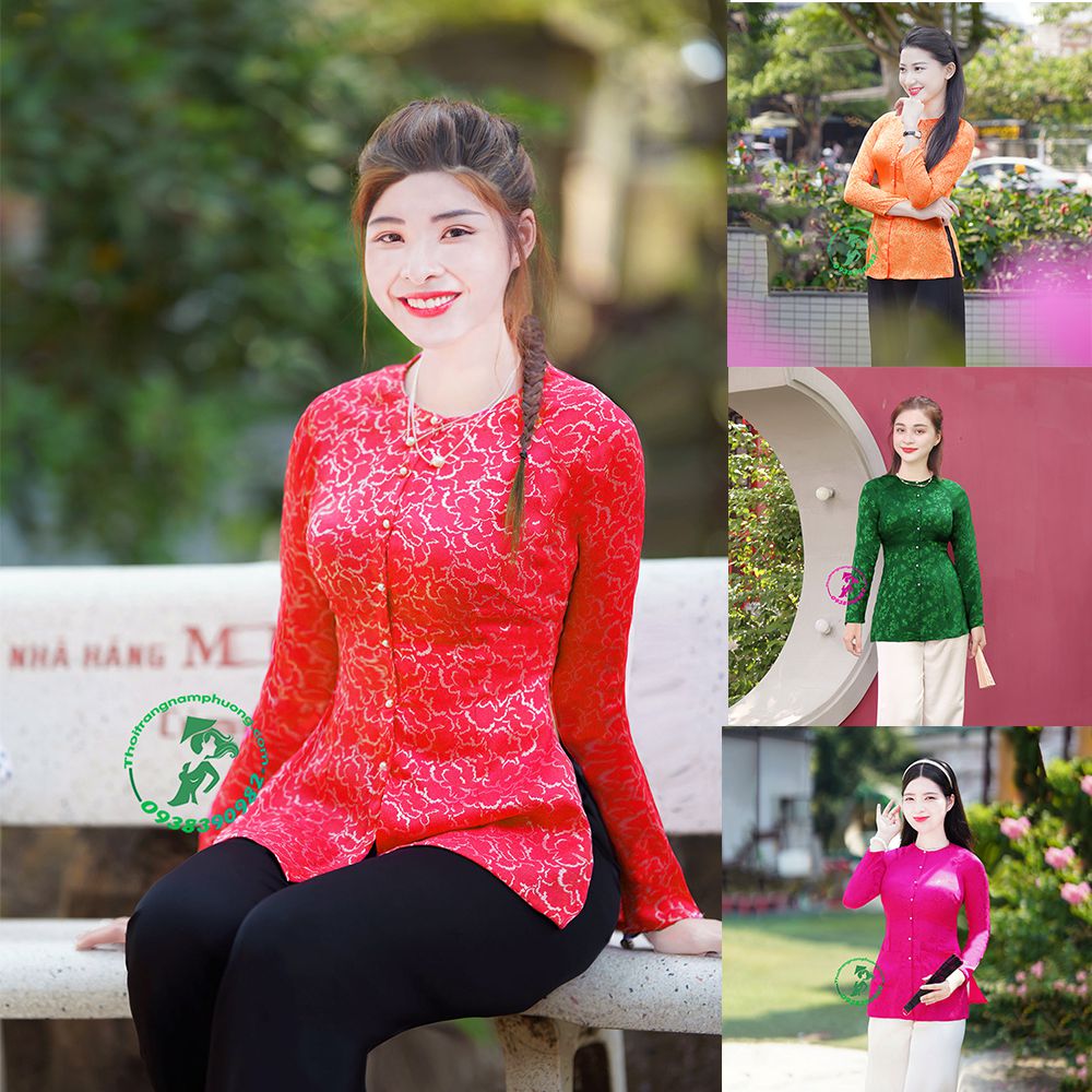 áo bà ba lụa tơ tằm
