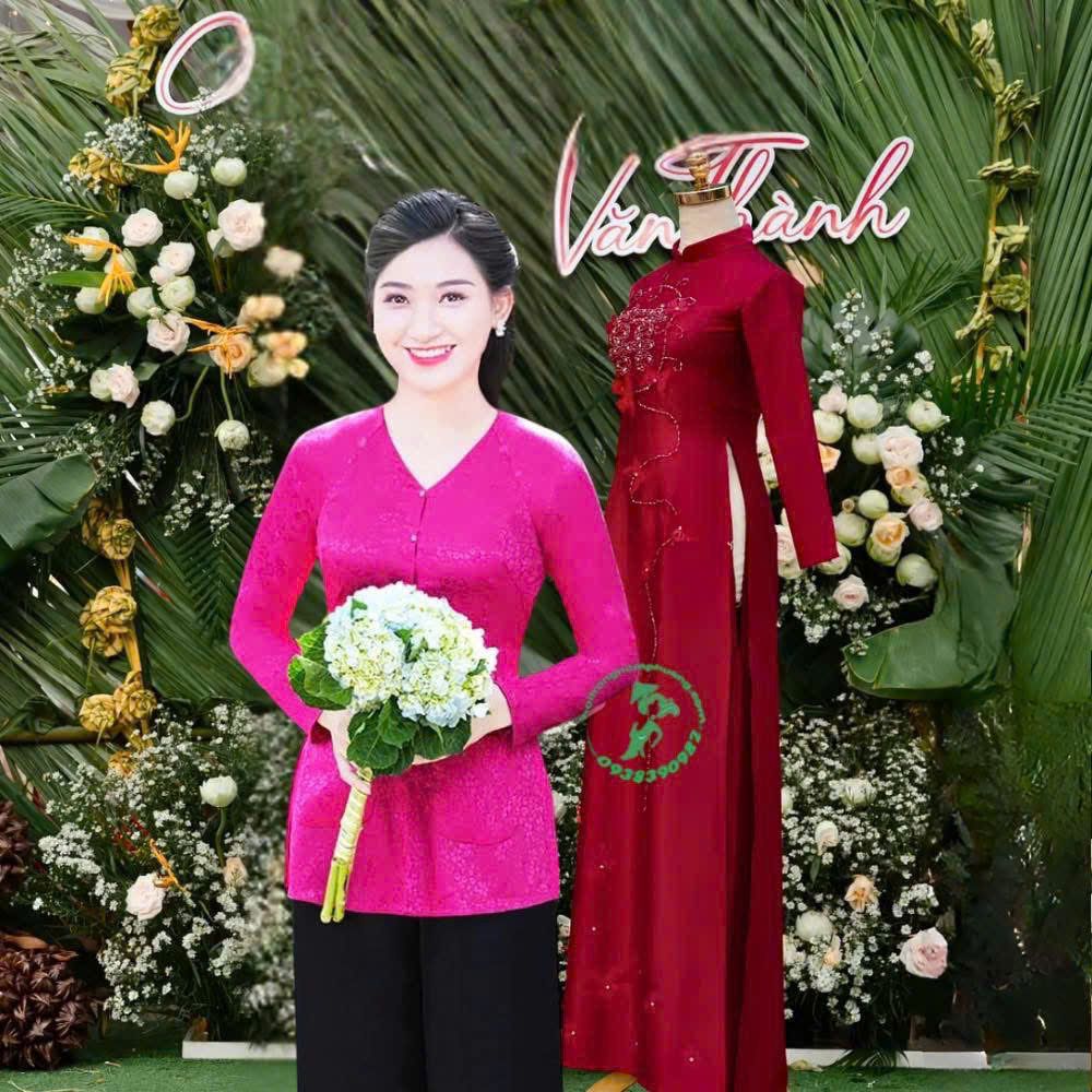 áo bà ba áo hồng