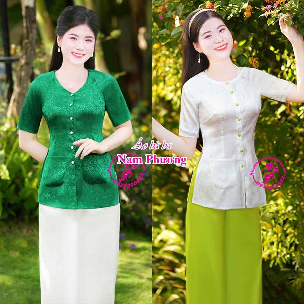 áo bà ba cộc tay