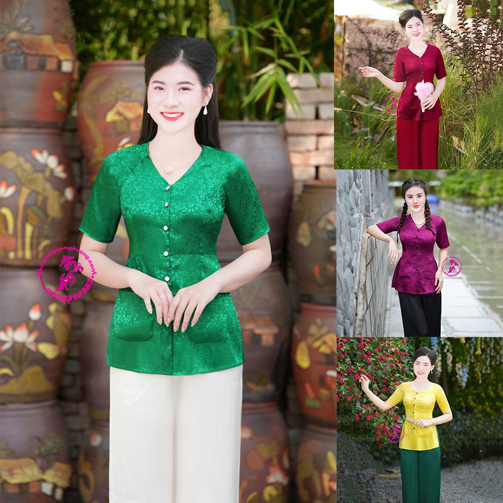 áo bà ba cộc tay