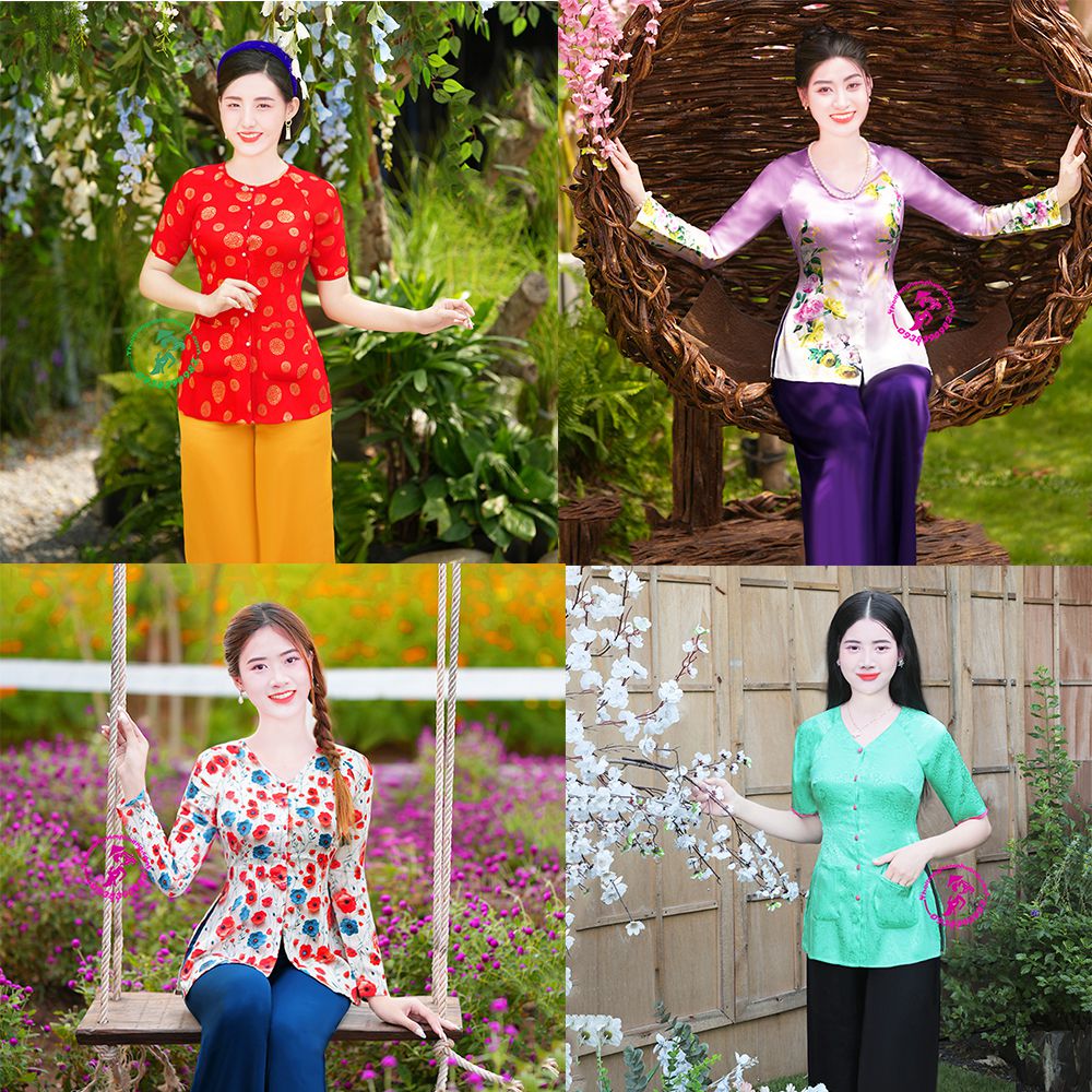Áo bà ba phối với quần gì