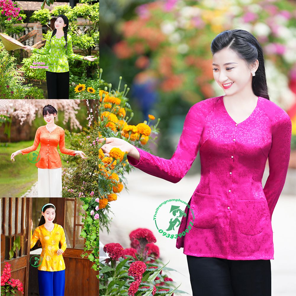 áo bà ba dài tay