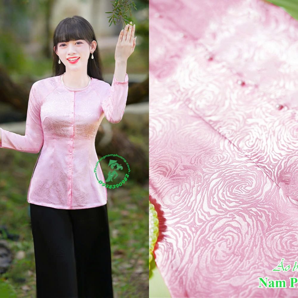 áo bà ba màu hồng nhạt