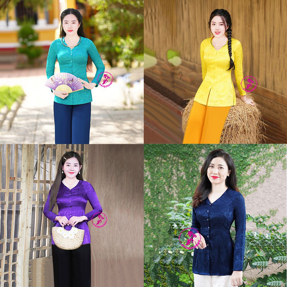 áo bà ba gấm đồng phục