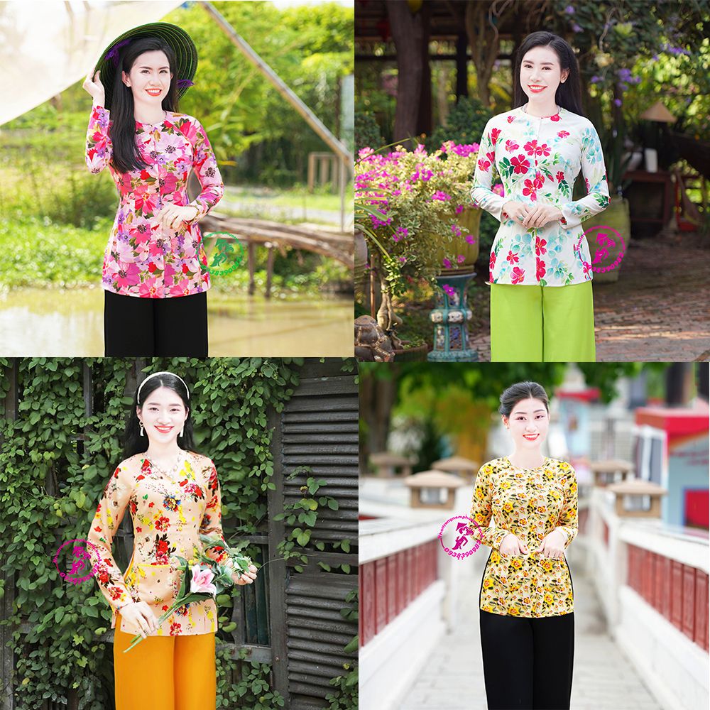 áo bà ba lụa nhật đồng phục
