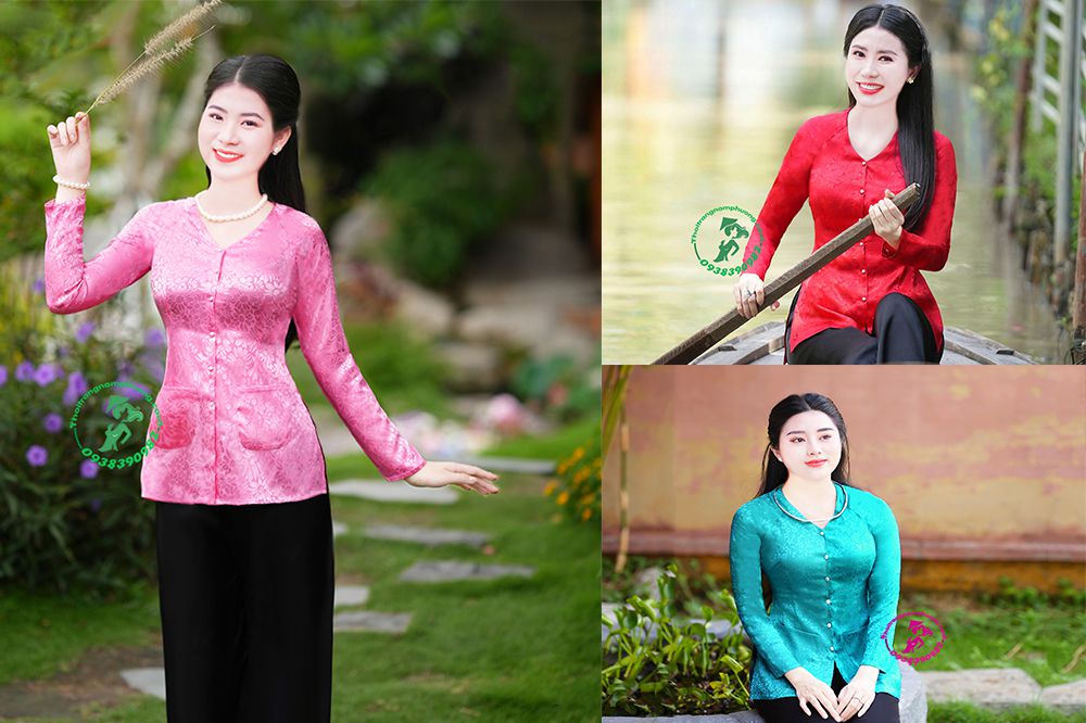 áo bà ba gấm lụa đẹp