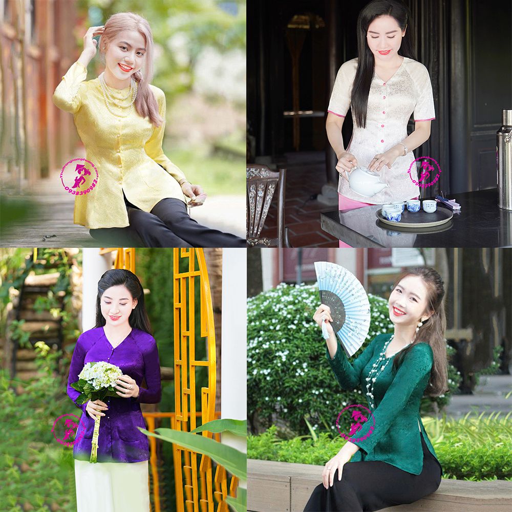 áo bà ba lụa gấm
