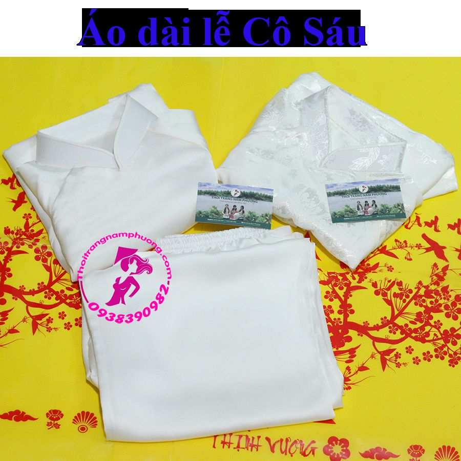 áo dài đi lễ cô sáu