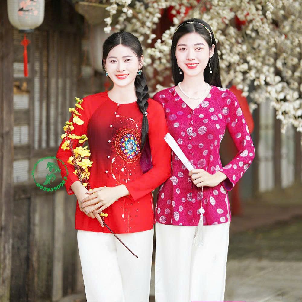 áo bà ba dài tay