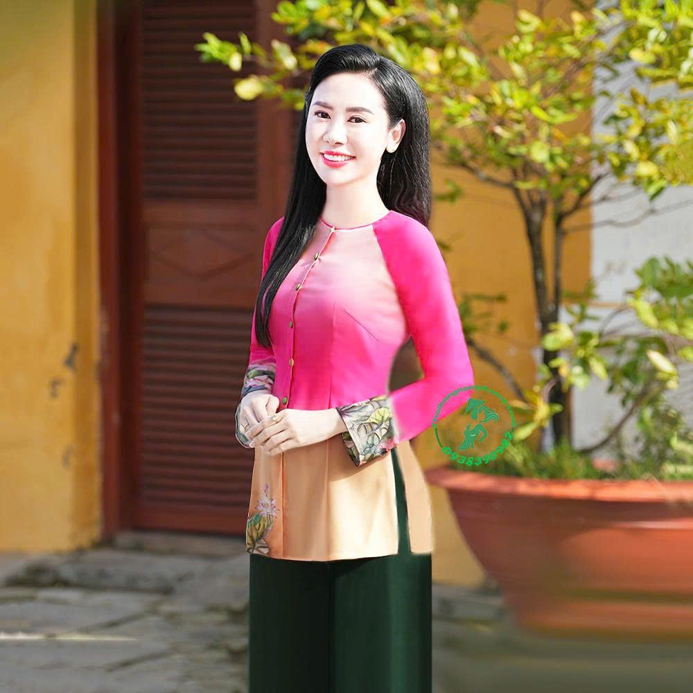 áo bà ba màu hồng