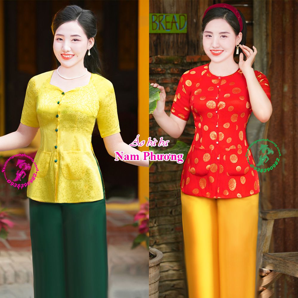 áo bà ba cộc tay