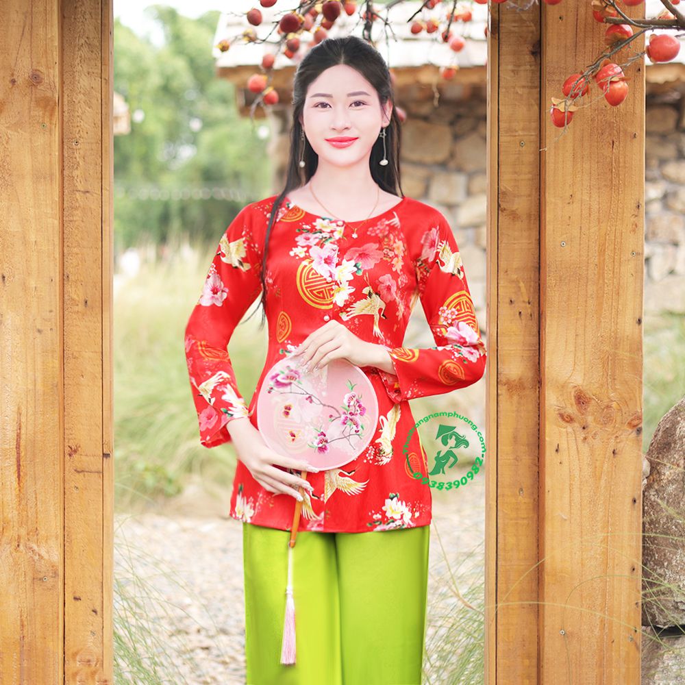 áo bà ba cổ thuyền
