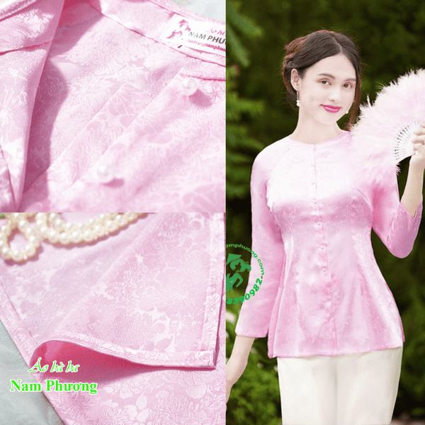 áo bà ba áo hồng