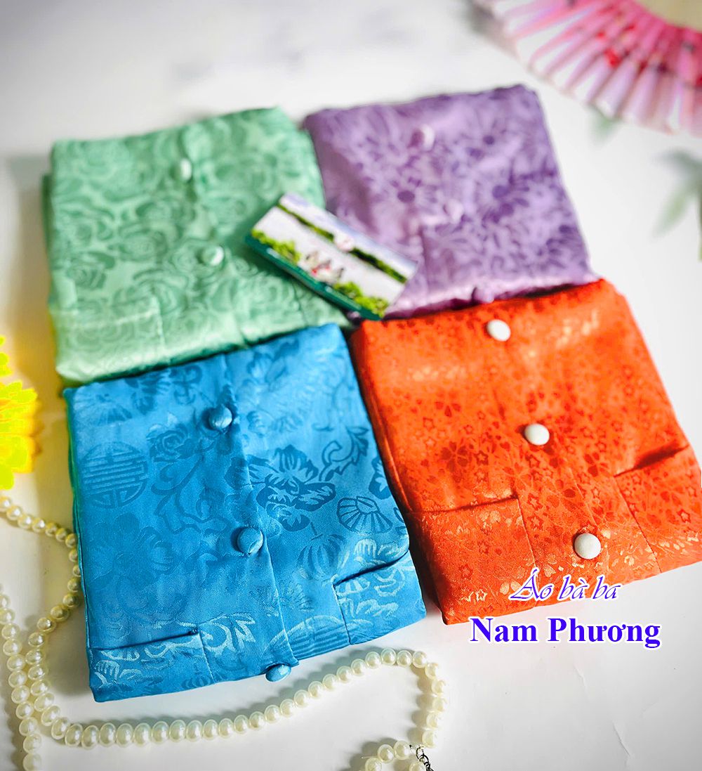 áo bà ba gấm đẹp