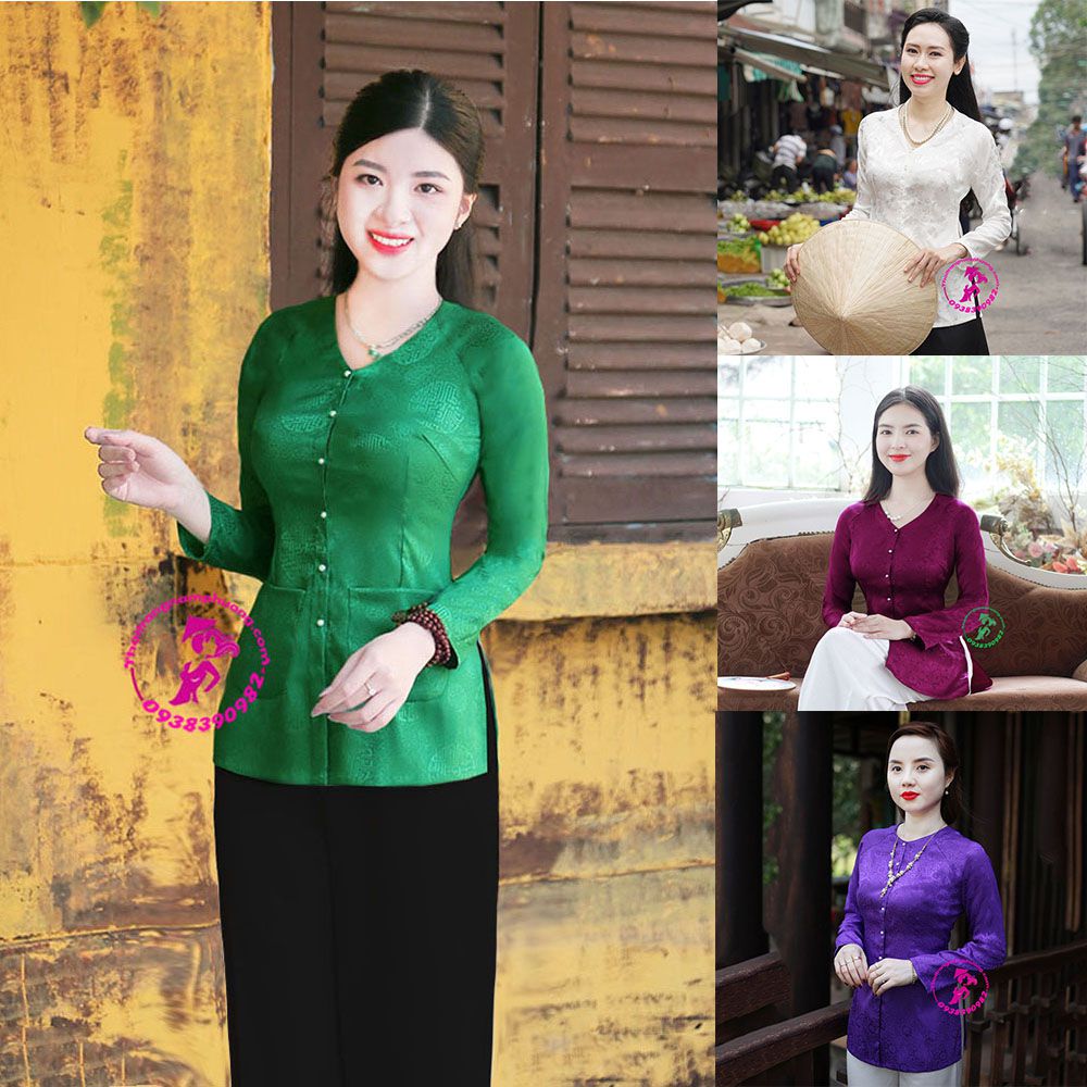 áo bà ba vải gấm