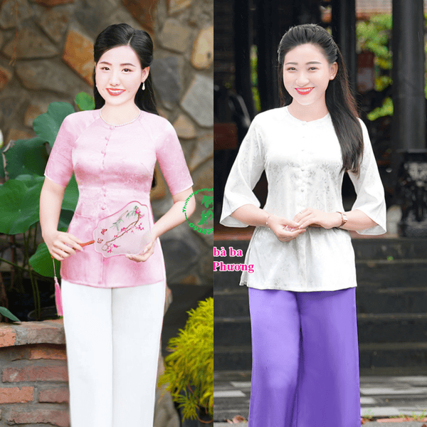 áo bà ba tay ngắn