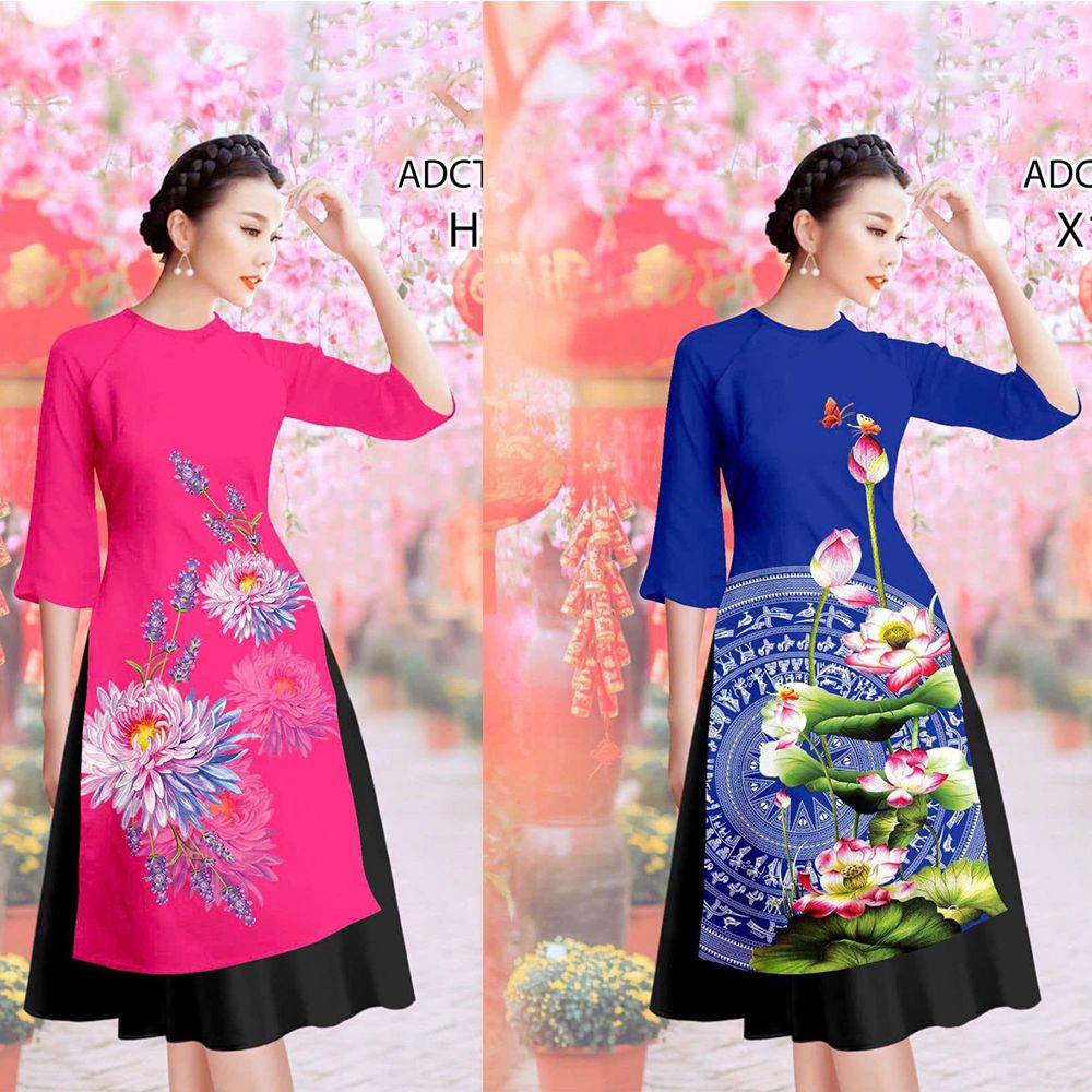 áo dài cách tân tết