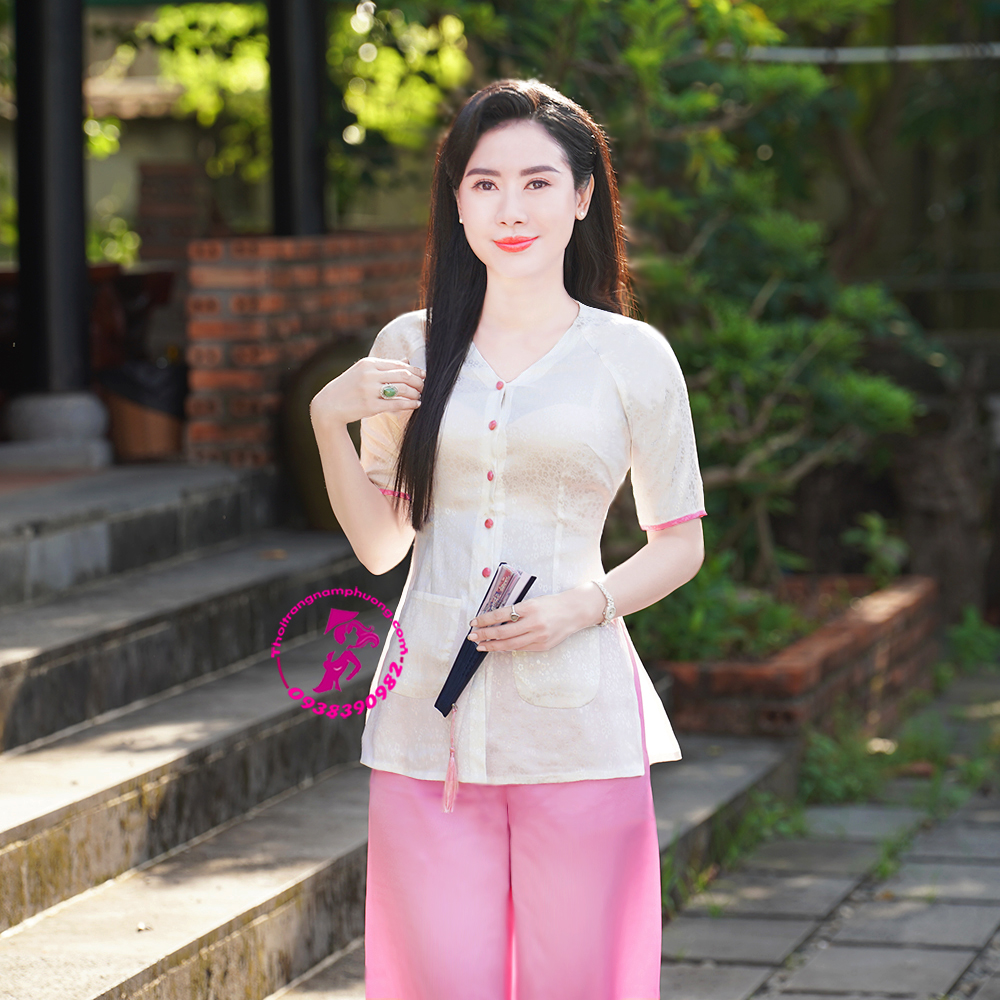 áo bà ba ngắn tay