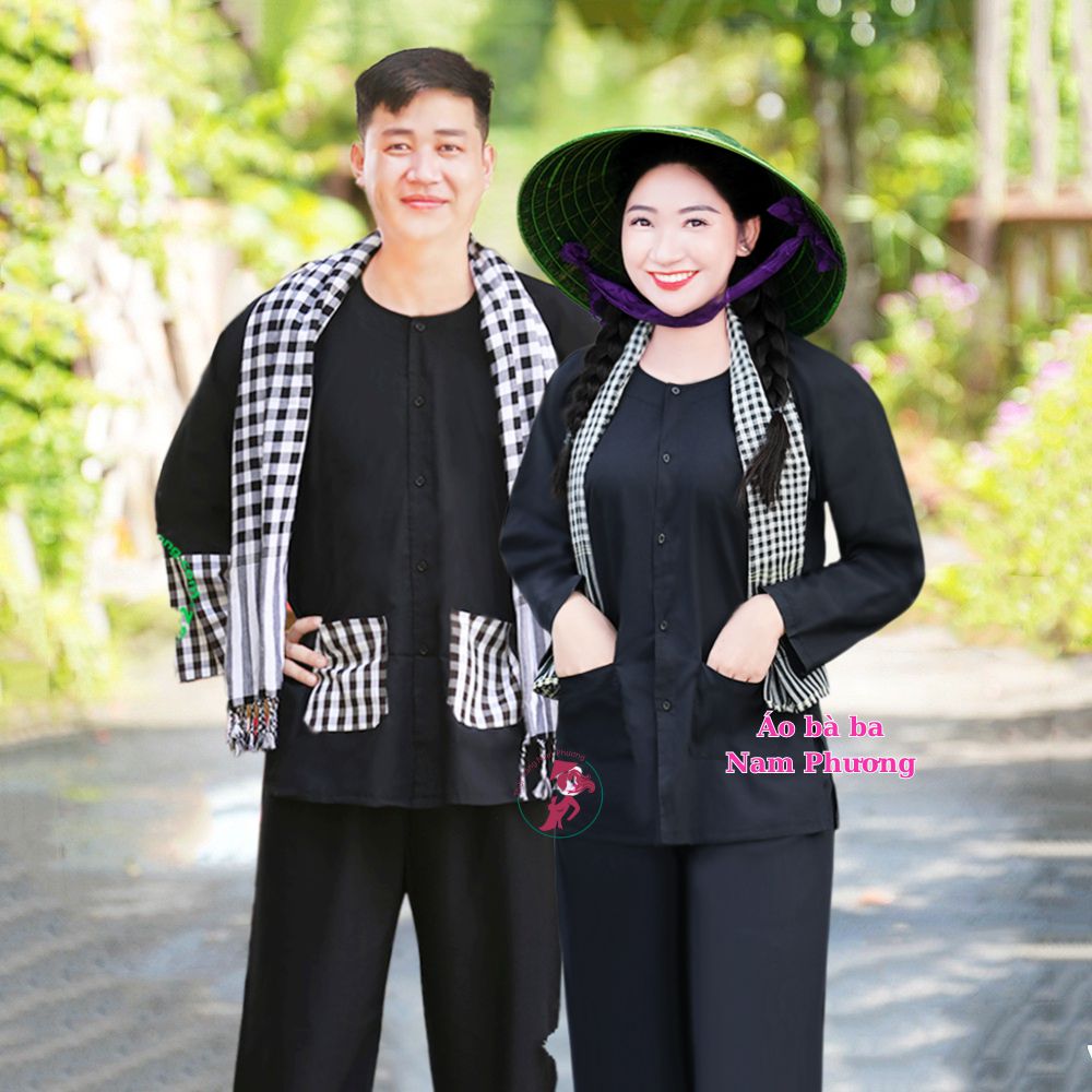 áo bà ba quần đen