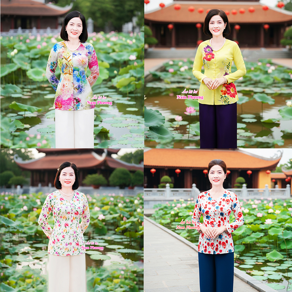 áo bà ba hoa nhí