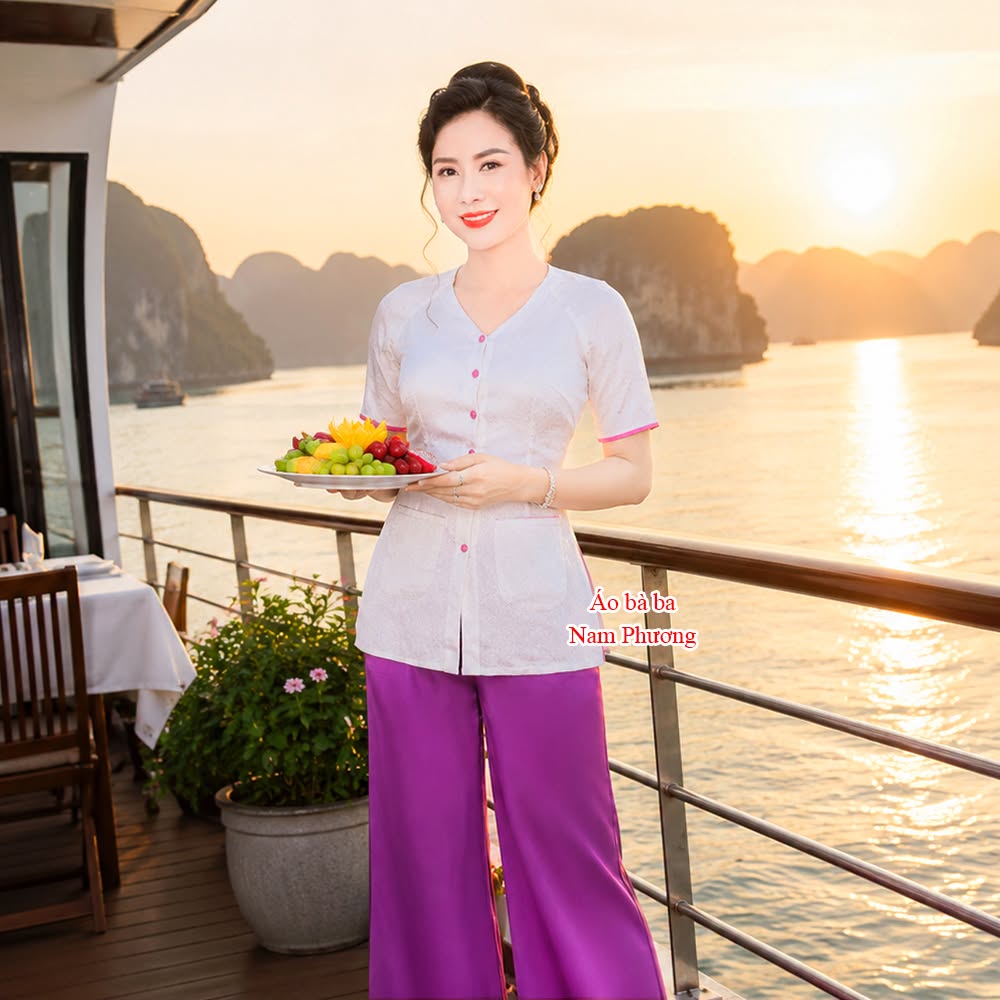 áo bà ba cách tân đẹp