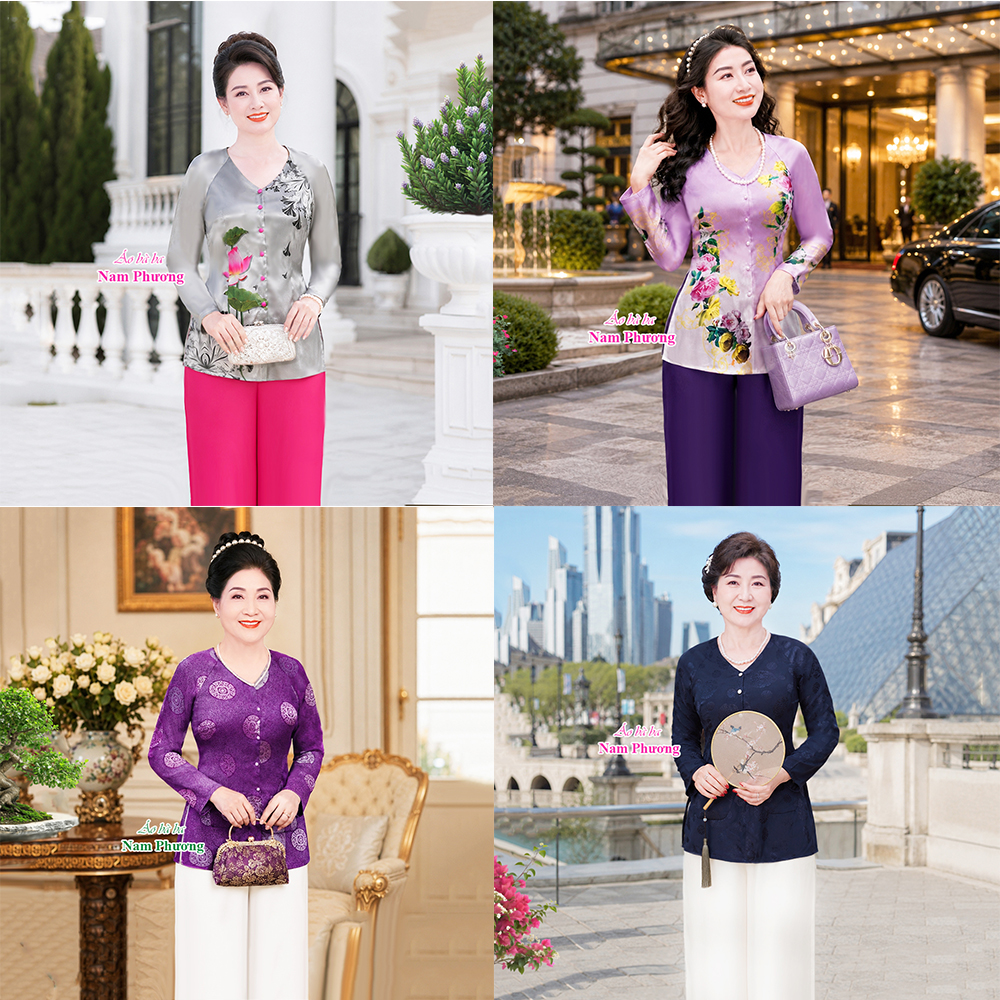 mẫu áo bà ba đẹp