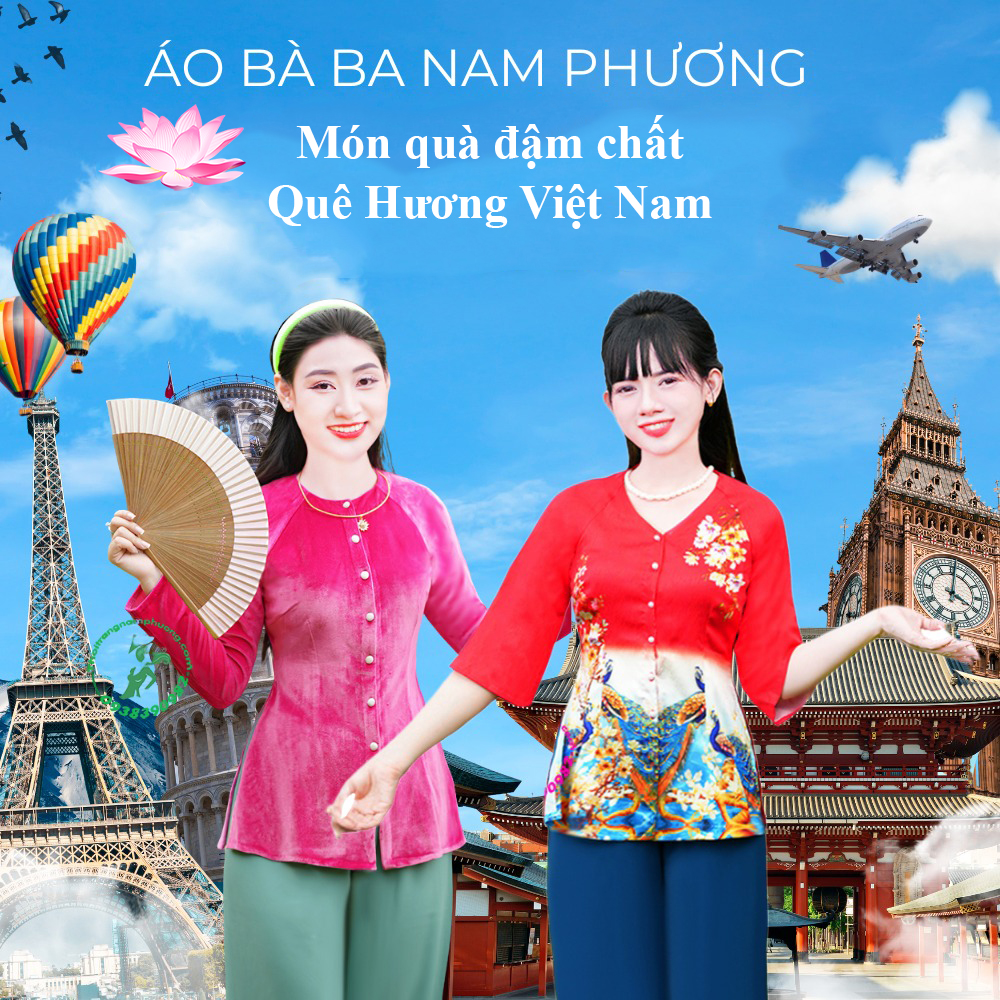 Áo bà ba Việt Nam trong dòng thời trang người Việt thế giới