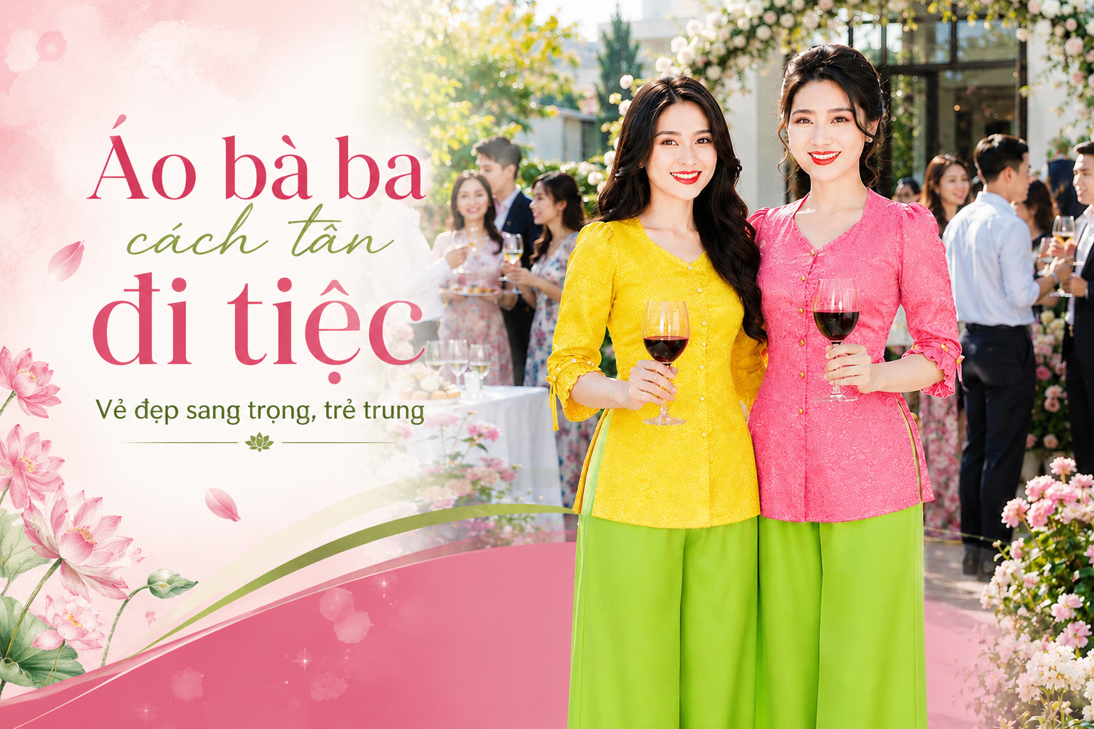Áo bà ba cách tân đi tiệc – Vẻ đẹp sang trọng, trẻ trung dành cho phụ nữ hiện đại